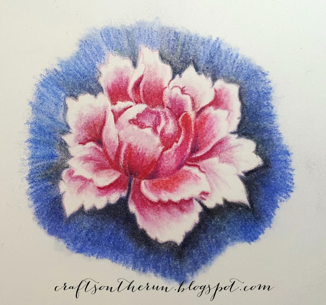 ALTENEW PEONY BOUQUET, PRISMACOLOR PENCILS