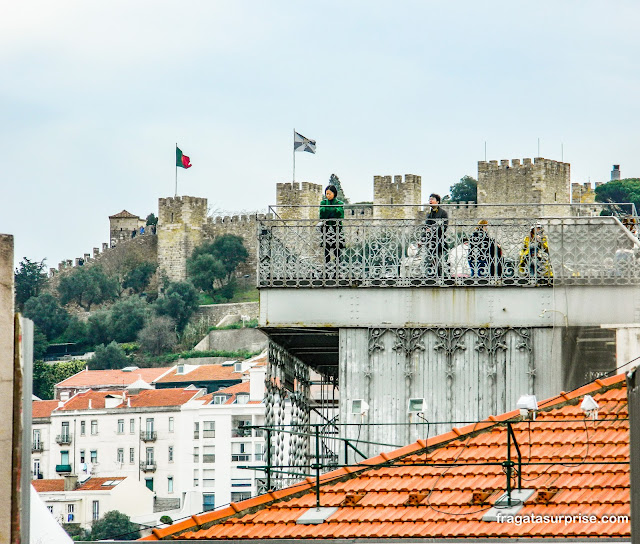 mirante do Elevador de Santa Justa em Lisboa