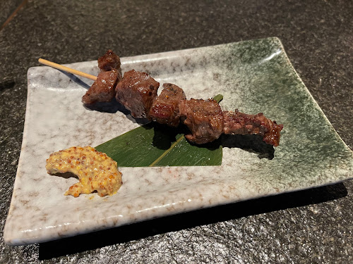 Shiawase (幸匠燒) robatayaki izakaya restaurant Harbour City HK - Diced wagyu