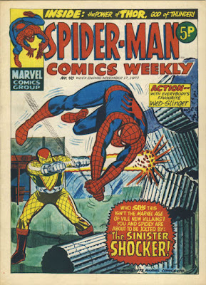 Spider-Man Comics Weekly #40, the first appearance and origin of the Shocker