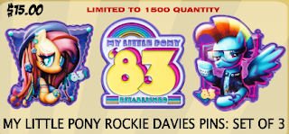 My Little Pony The Toynk SDCC Exclusive Pins