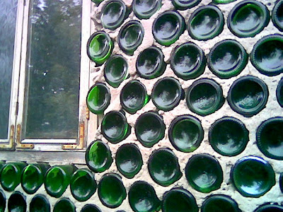 House made from bottles. 2