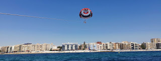 Parasailing.