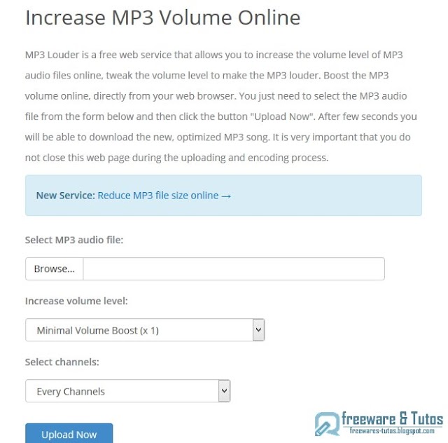 MP3 Louder : un outil en ligne gratuit pour augmenter le volume des MP3