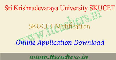 SKUCET 2019 online application form, sku pgcet apply online 2019