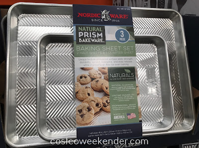 Bake perfect cookies with the Nordic Ware Natural Prism Baking Sheet Set (3 piece)