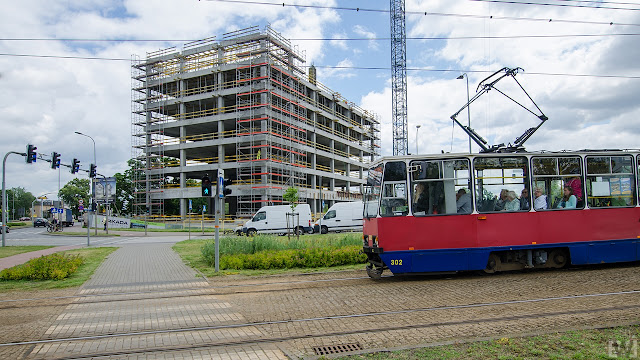 Budowa w pobliżu ronda Fordońskiego w Bydgoszczy