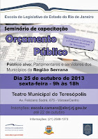 ‘Orçamento Público’ é o tema de capacitação da Escola do Legislativo na Região Serrana-Projeto ‘Elerj Itinerante’ acontece no próximo dia 25, em Teresópolis