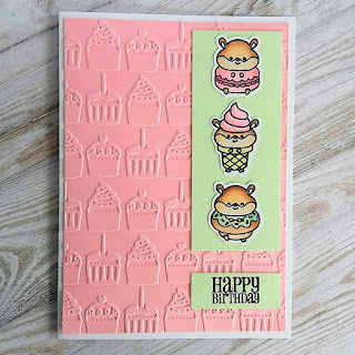 Birthday card with Sweet Treats stamp set from Clearly Besotted