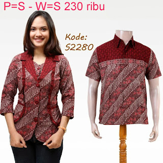 Foto Baju Batik Couple Untuk Pesta