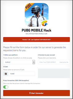 Cheatrobot com pubg, Cara mendapatkan UC Gratis dengan Generator cheatrobot.com