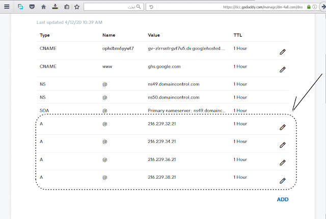 حل مشكله عدم دخول  المدونه بدون www و عدم التحويل و عمل ايبيهات جوجل و Forwarding