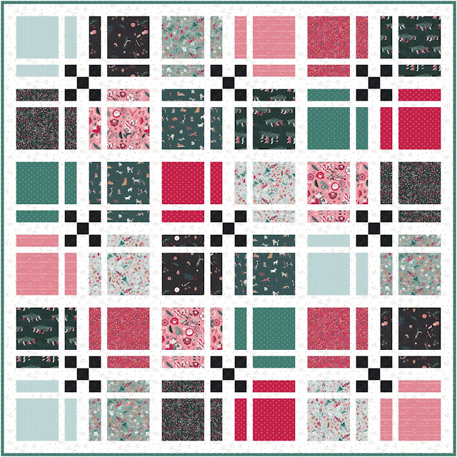 Stay Square quilt pattern in Wintertale from Art Gallery Fabrics