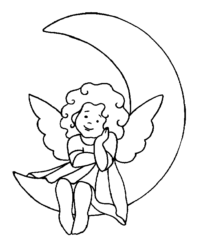 Free Printable Angel Coloring For Your Kids