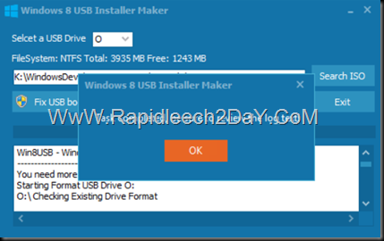 steps-Windows 8 USB Installer Maker - figure 6