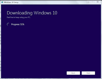 Downloading Windows 10