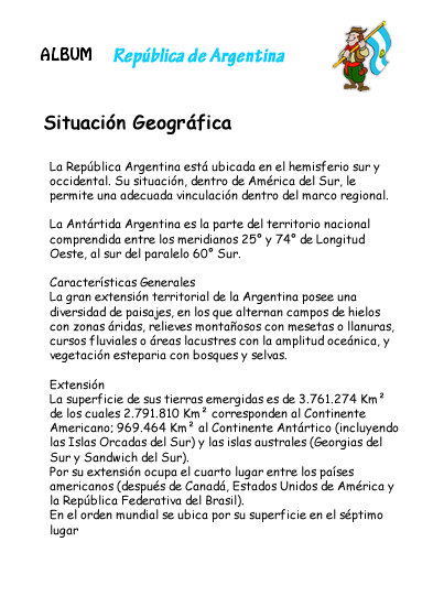 situacion geografica de Argentina
