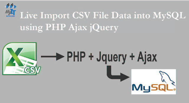 Live Import CSV File Data into MySQL using  PHP  Ajax jQuery