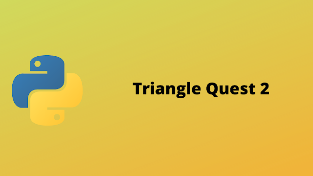 HackerRank Triangle Quest 2 solution in python