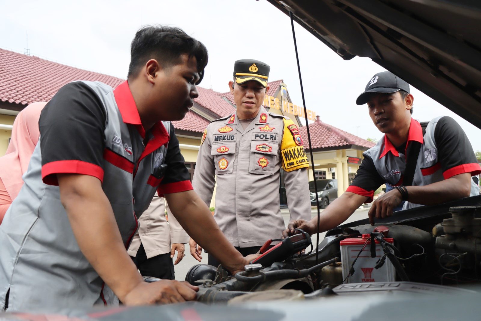 Jelang Pemilu, 40 Mobil Patroli Polres Kebumen Dicek Kelayakannya