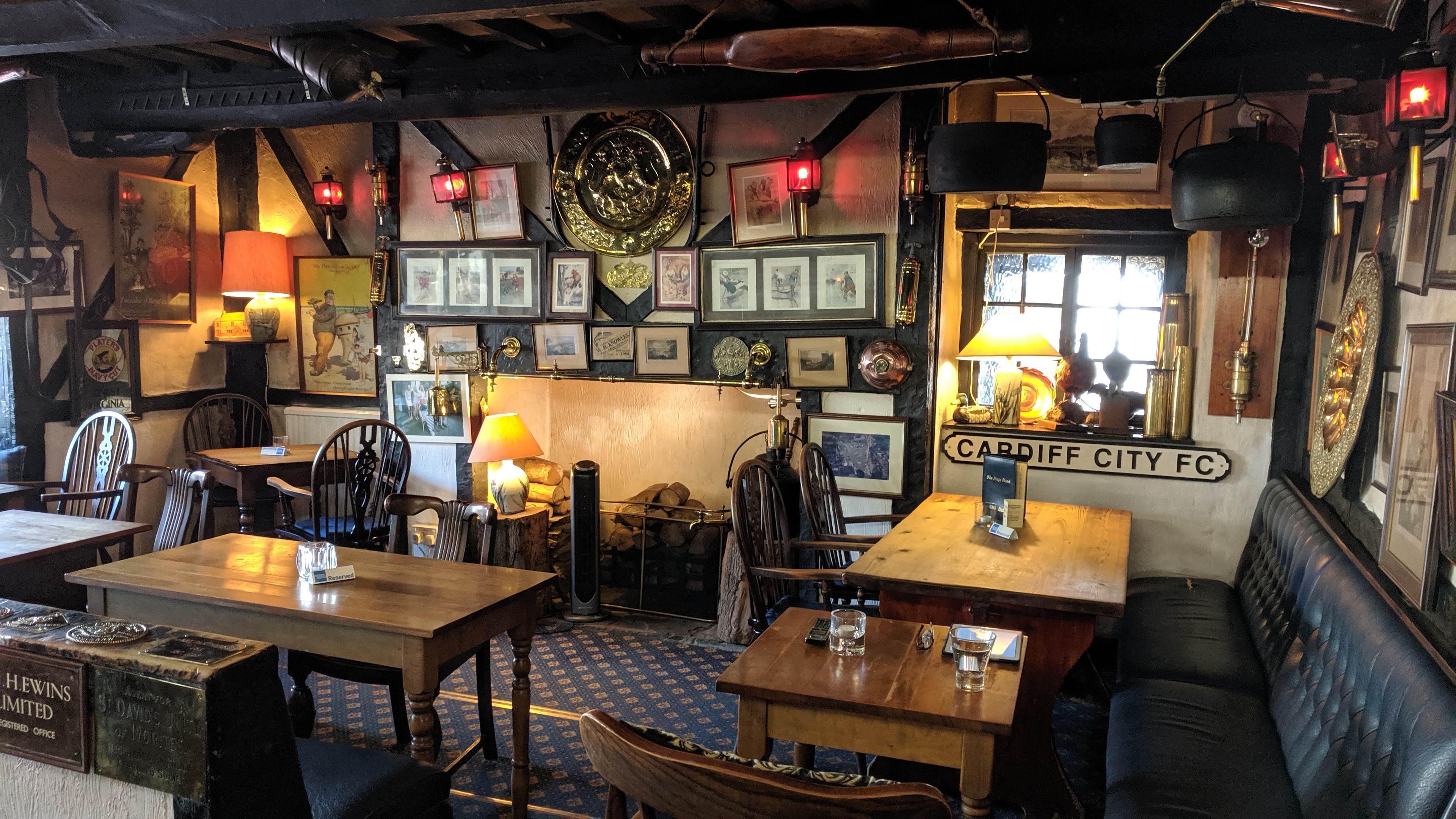 Interior of the Castle Inn, Usk (Wales)