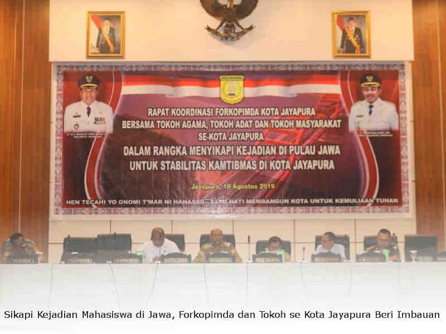 Sikapi Kejadian Mahasiswa di Jawa, Forkopimda dan Tokoh se Kota Jayapura Beri Imbauan