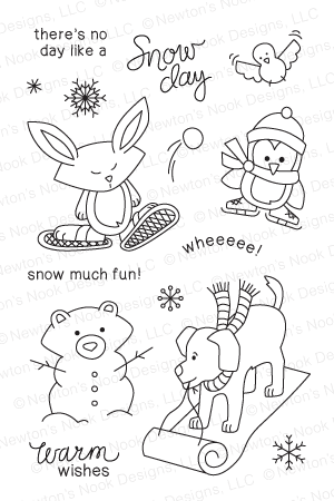 Snow Day Stamp Set from Newton's Nook Designs