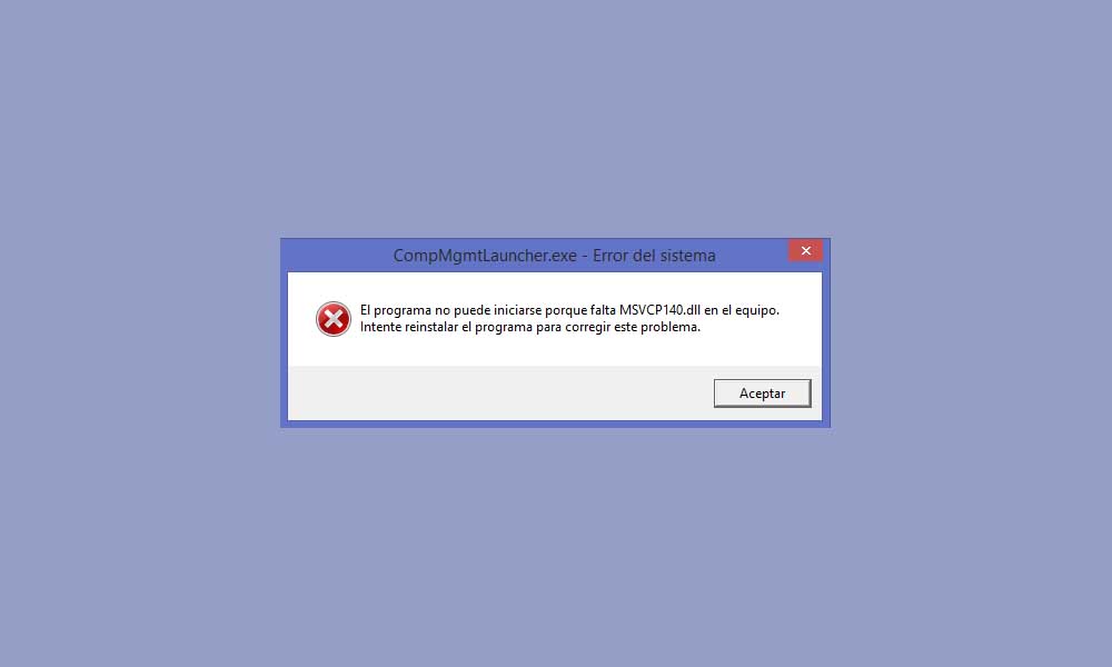 Solución Error MSVCP140.dll al instalar Origin en Windows 10