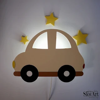 Dečija zidna lampa automobil