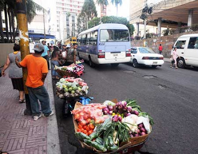 Vendedores Callejeros, Vendedores en el centro de Tegucigalpa