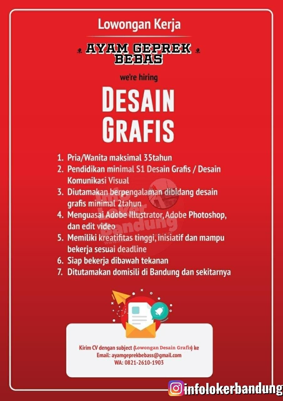  Lowongan  Kerja  Desain  Grafis Ayam Geprek Bebas Bandung  