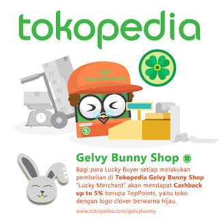 tokopedia gelvy bunny shop lucky merchant