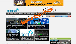 Google Adsense diatas Header