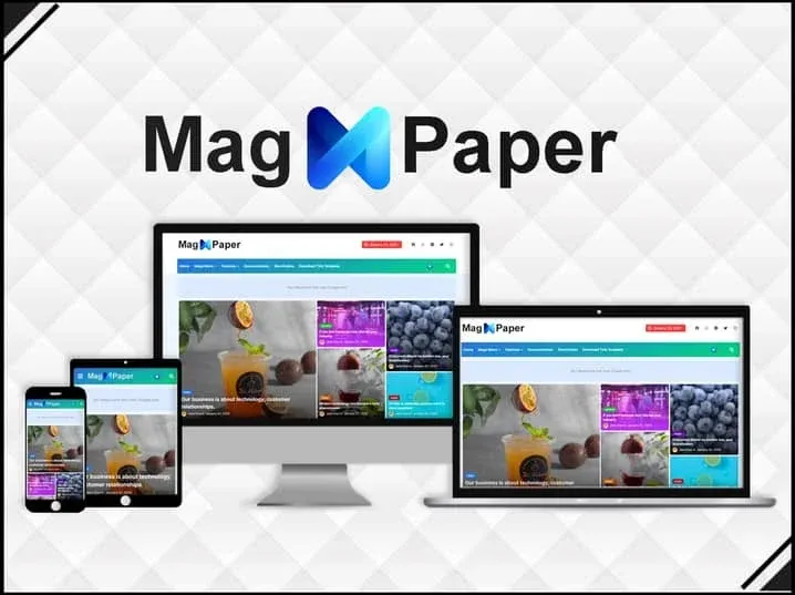 Download Mag Paper Blogger Template Free Premium