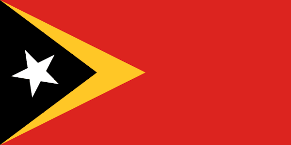 Logo Gambar Bendera Negara Timor Leste PNG JPG ukuran 600 px