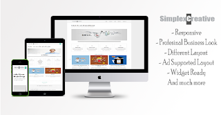 Screenshots of Simplex Creative the for blogger template