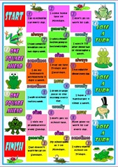 Boardgame - adverbs of frequency