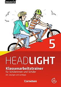 English G Headlight - Allgemeine Ausgabe - Band 5: 9. Schuljahr: Klassenarbeitstrainer mit Lösungen und Audios online