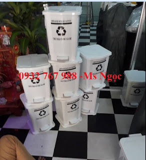 thùng đựng rác đạp chân y tế 20 lít