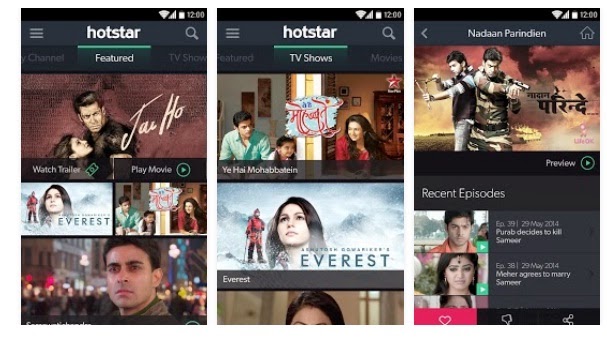 Download latest Hotstar for PC or Android