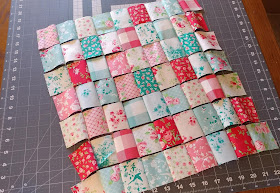 Laura Ashley Elm Park mini quilt with scalloped edges