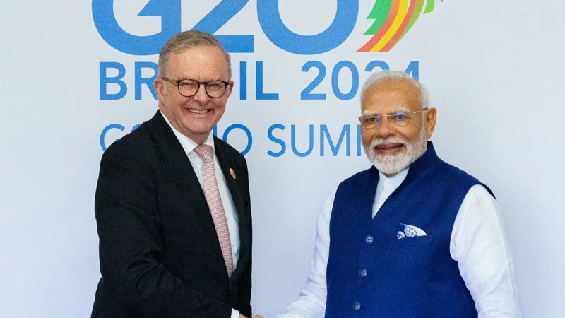Prime Minister of India, Shri Narendra Modi, and the Prime Minister of Australia, the Hon Anthony Albanese MP