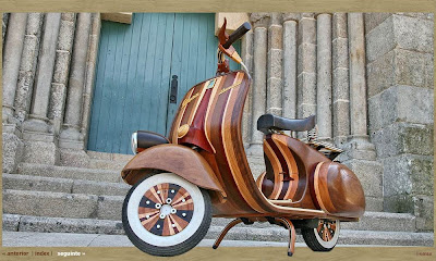 Wood Vespa Seen On coolpicturesgallery.blogspot.com Or www.CoolPictureGallery.com