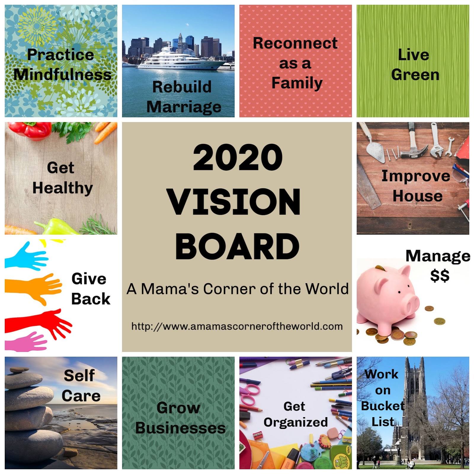 Goal Charts And Vision Board Inspiration For Your 22 Goals