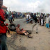 Graphic photos: Man set ablaze for stealing motorcycle in Akwa Ibom