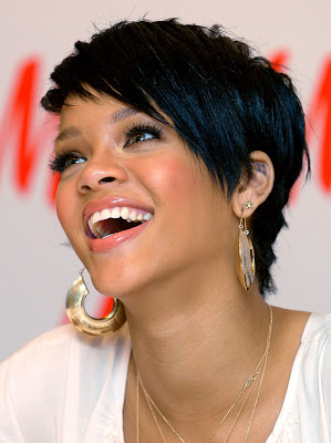 Rihanna Left Ear Tattoos