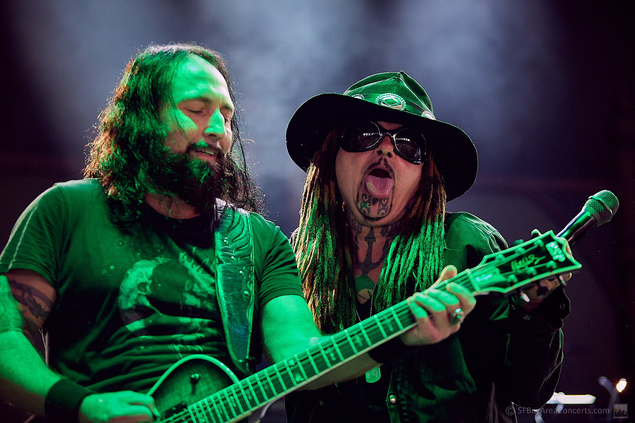 Monte Pittman & Al Jourgensen of Ministry @ the Concord Pavilion (Photo: Kevin Keating)