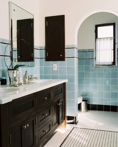 Vintage Bathroom Vanity on Vintage Tile Bathroom