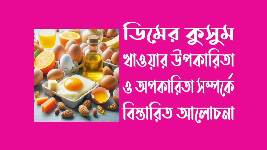 ডিমের কুসুম খাওয়ার উপকারিতা ও অপকারিতা