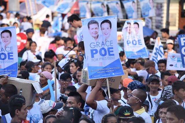 Grace Poe's miting de avance at Plaza Miranda